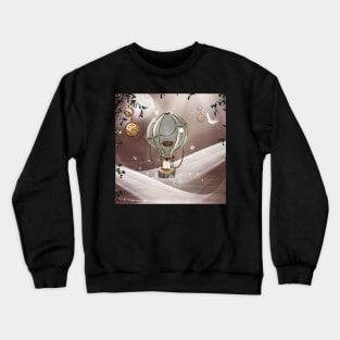 Wonderful steampunk balloon Crewneck Sweatshirt